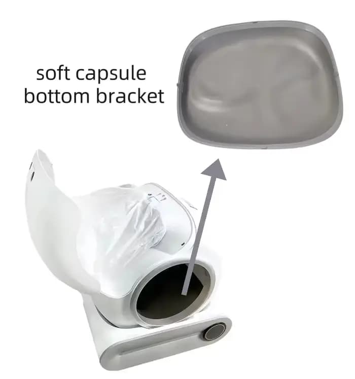 Tapis en silicone pour litière de chat pour bac à litière automatique, imperméable, antidérapant, anti-urine, tapis de récupération de litière, facile à nettoyer, tapis de toilette pour animaux de com
