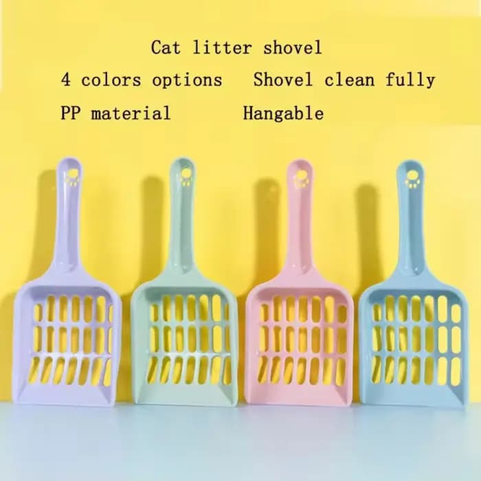Pelle à litière pour chat couleur bonbon, pelle à litière pour bac à litière, ramassage des déchets d'animaux, nettoyage des toilettes pour chatons, fournitures quotidiennes pour animaux de compagnie