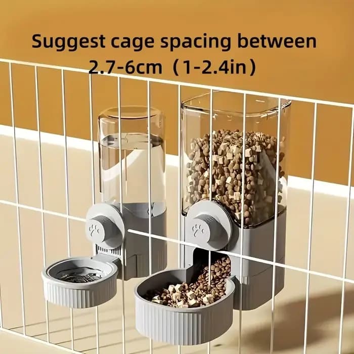 Nouveau distributeur d'eau/distributeur d'eau automatique suspendu de nourriture pour animaux de compagnie de tepy
