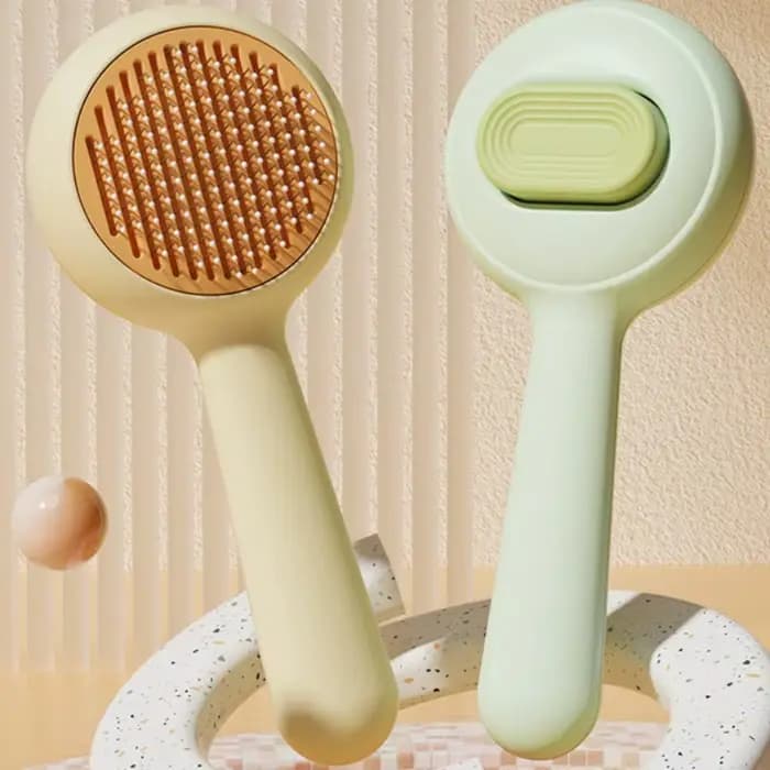 Brosse autonettoyante pour chat