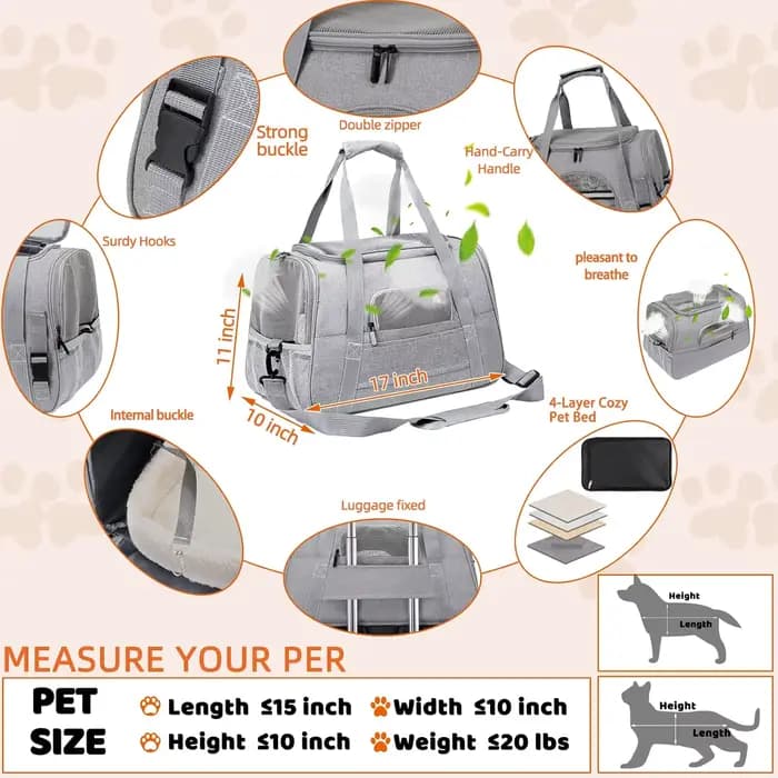 Sac de transport pour animaux de compagnie