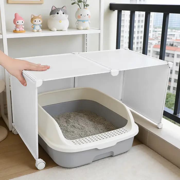 1 ensemble de protection anti-éclaboussures pour litière de chat DIY