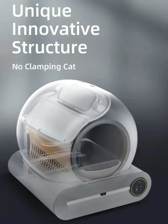 Tonepie 65L bac à litière automatique intelligent pour chat autonettoyant bac