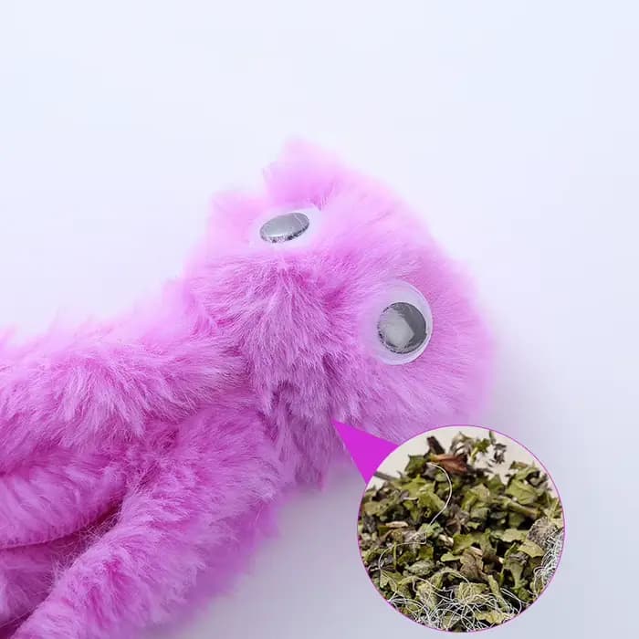 Jouets pour chats en peluche en forme de pieuvre mignonne
