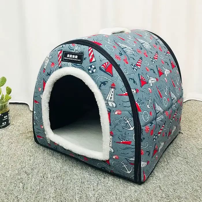 Litière pour chat semi-fermée thermique