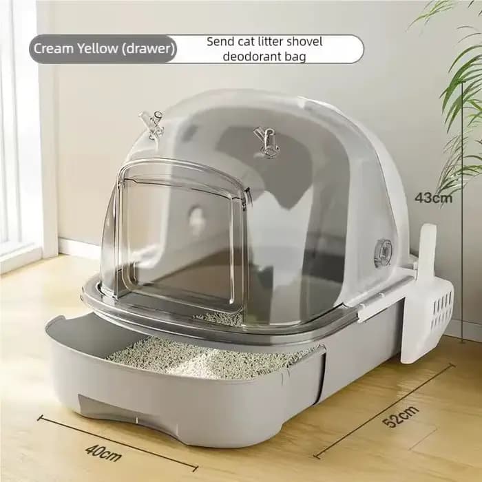 Bac à litière pour chat extra large