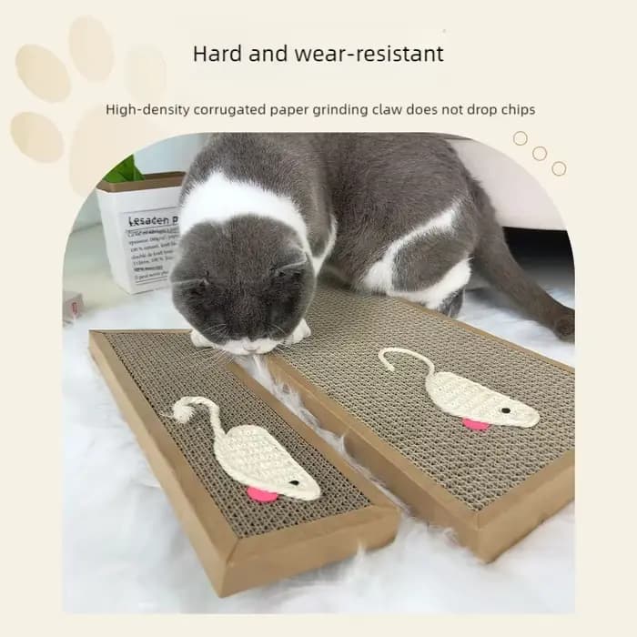 Planche à gratter pour chat de compagnie-grattoir pour tapis en carton