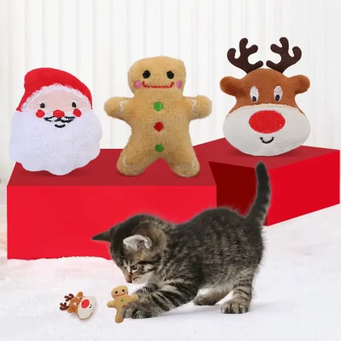 Jouets de noël pour chats