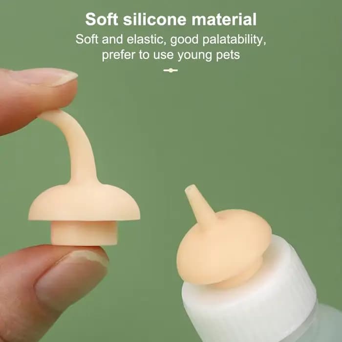 ● Biberon d'alimentation pour chatons, distributeur de lait liquide à presser, biberon d'allaitement pour chiots, chiens, lapins, hamsters, chats nouveau-nés