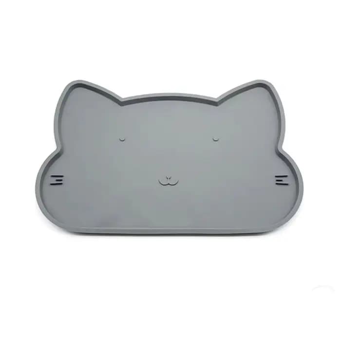 Tapis de gamelle pour animaux de compagnie en silicone durable