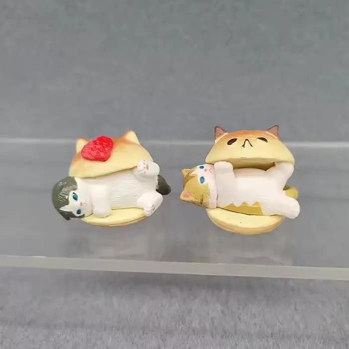 Burger Cat Blind Box Cats Action Figure Toy Model Decoration Ornaments Birthday Gifts