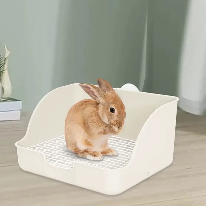 Bac à litière rectangulaire pour animaux de compagnie