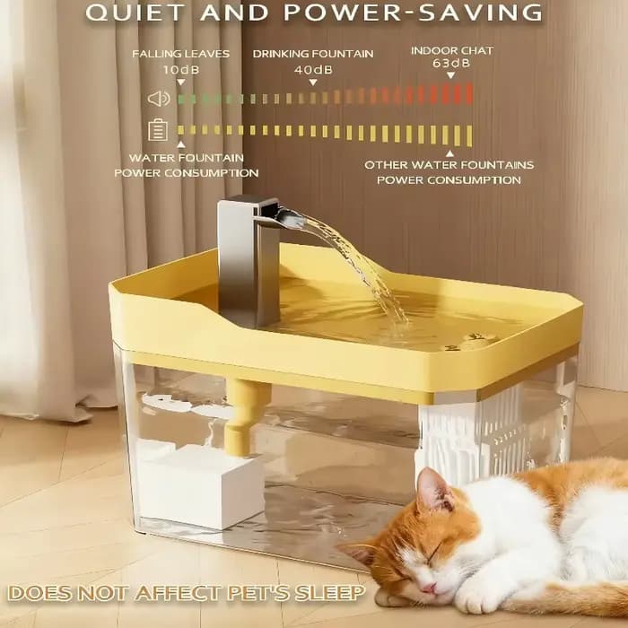 Fontaine à eau pour chat avec filtre automatique