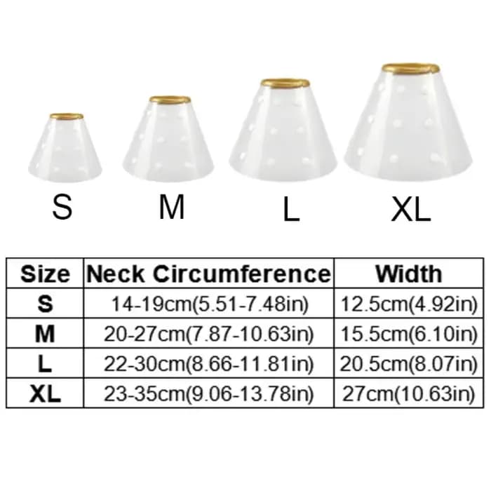 Collier de récupération Transparent pour chat