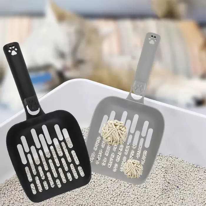 Tampons à litière pour chat avec cuillères