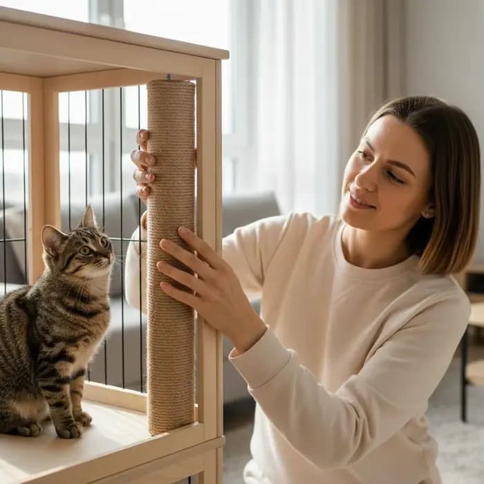 Corde en sisal de remplacement pour griffoir pour chat