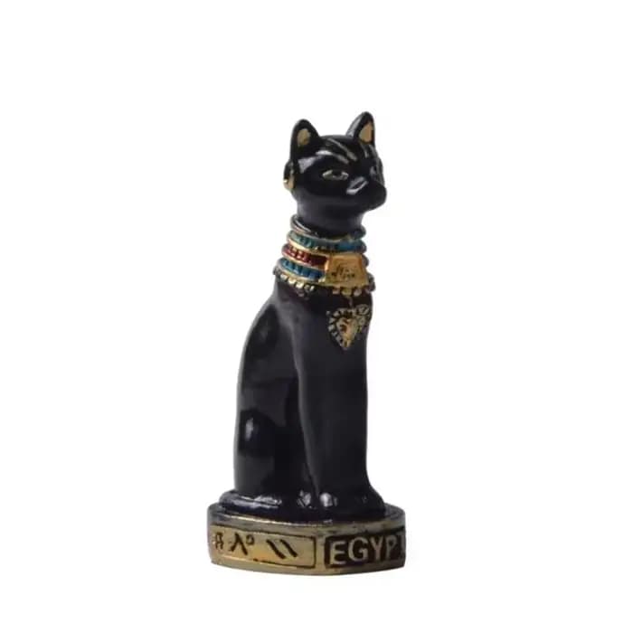 Ornement de statue de déesse de chat égyptien vintage