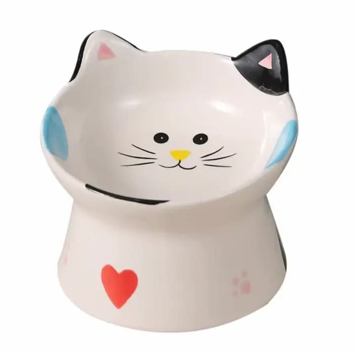 Cartoon 15 ° Gamelle inclinée surélevée pour chat