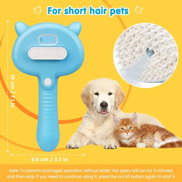 Brosse à vapeur 3 en 1 pour chat
