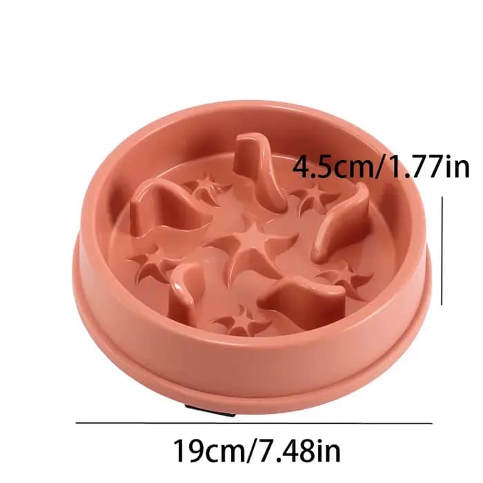 Gamelle anti-glouton pour petits chiens et chats – Bol antidérapant et anti-renversement pour prévenir l'étouffement – Accessoires d'alimentation pour animaux de compagnie