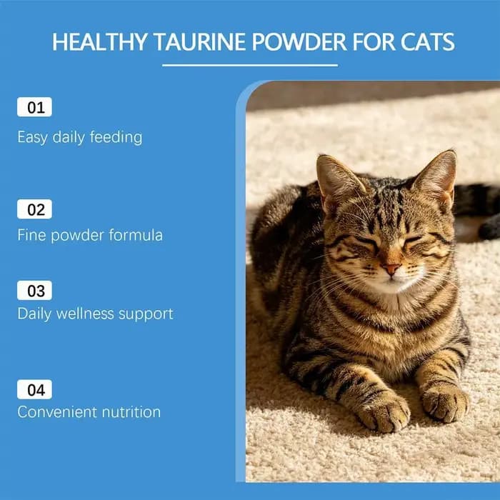 Poudre de Taurine pour chats 200g