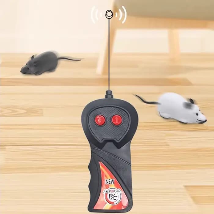 Souris robot amusante pour chat avec télécommande