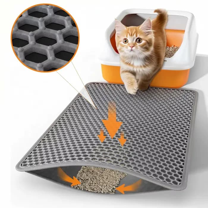 Litière imperméable pour chat