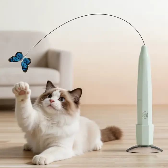 Jouet électrique papillon volant pour chat