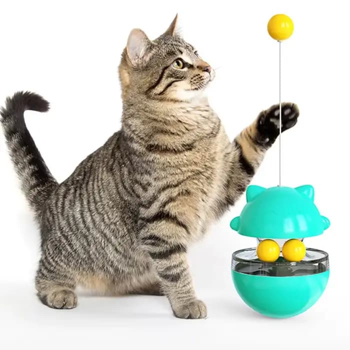 Fournitures pour animaux de compagnie jouer avec la nourriture Spiller par vous-même chaton interactif fuite
