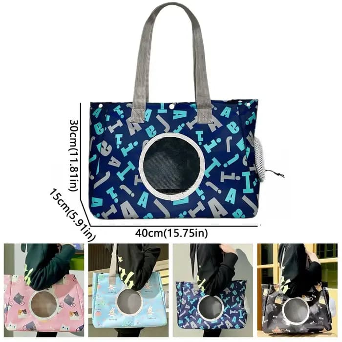 Sac de transport pour chat Portable pratique Oxford grande capacité sac à dos pour animaux de compagnie respirant motif de dessin animé sac à main pour chien pour chats chiens chiot