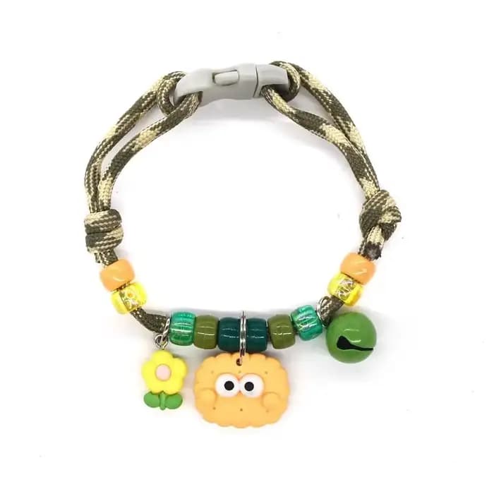 Collier tressé coloré pour animaux de compagnie
