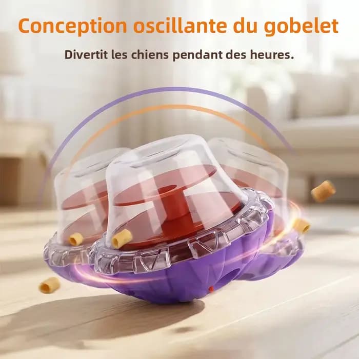 Jouet interactif pour animaux de compagnie : Distributeur de nourriture amusant pour chiens et chats