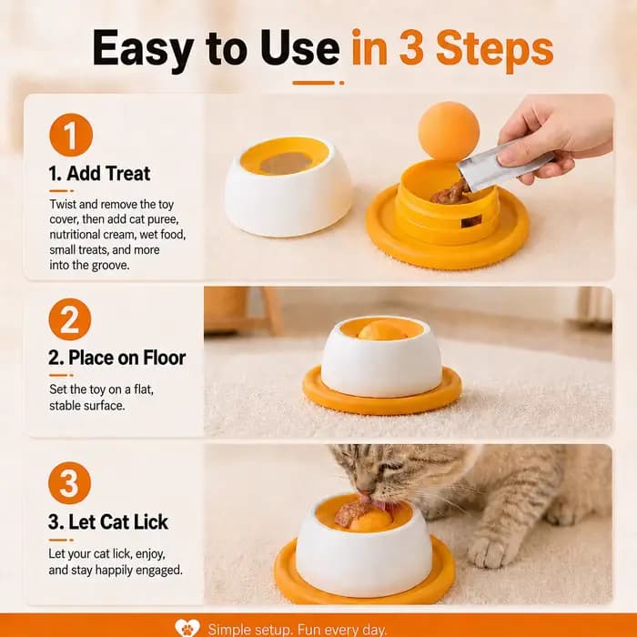 Nouveau tapis de léchage pour animaux de compagnie (chiens et chats)