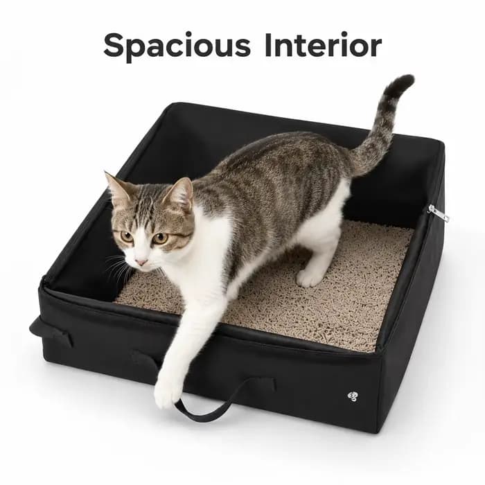 Litière pour chat portable