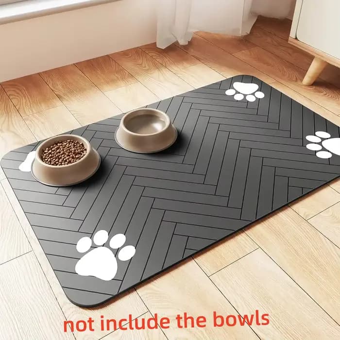 S (petit chaton)、 M、L tapis d'alimentation absorbant pour animaux de compagnie