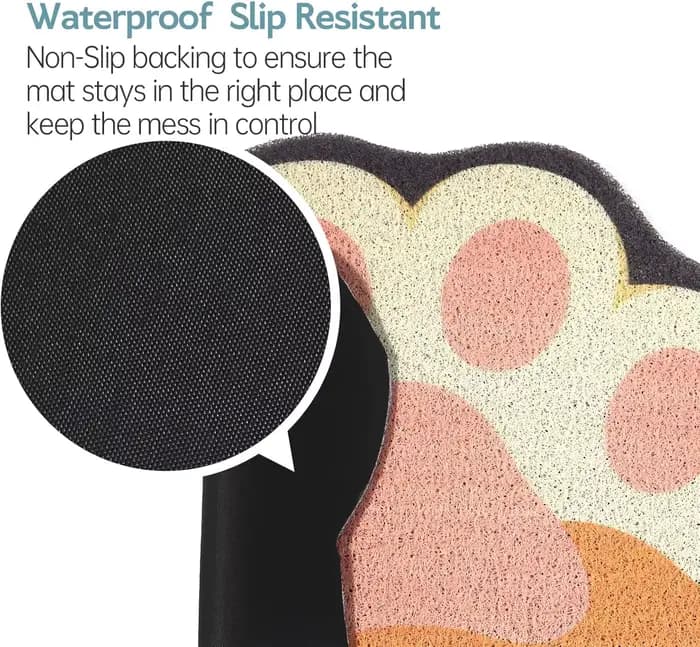 Tapis de litière pour chat mignon