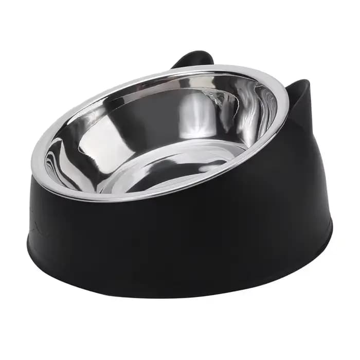 Bol pour chat en acier inoxydable avec base antidérapante
