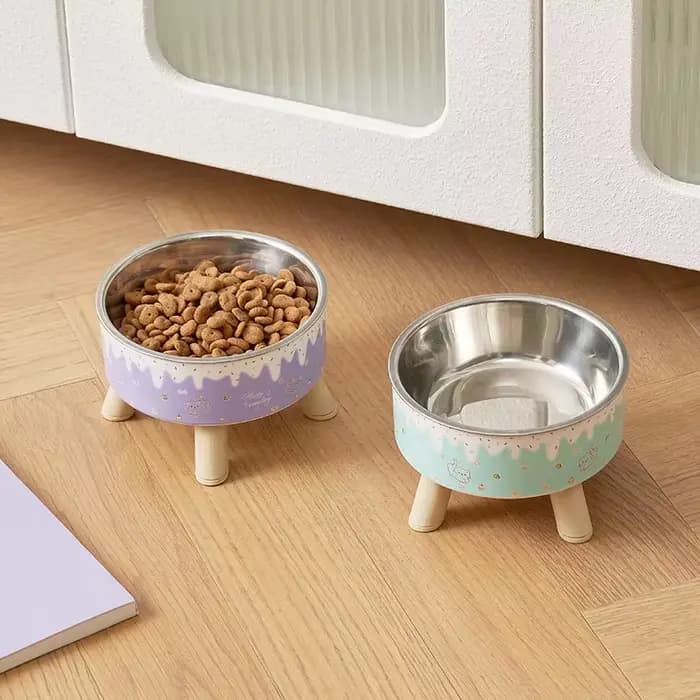 Bol pour animaux de compagnie en forme de crème glacée