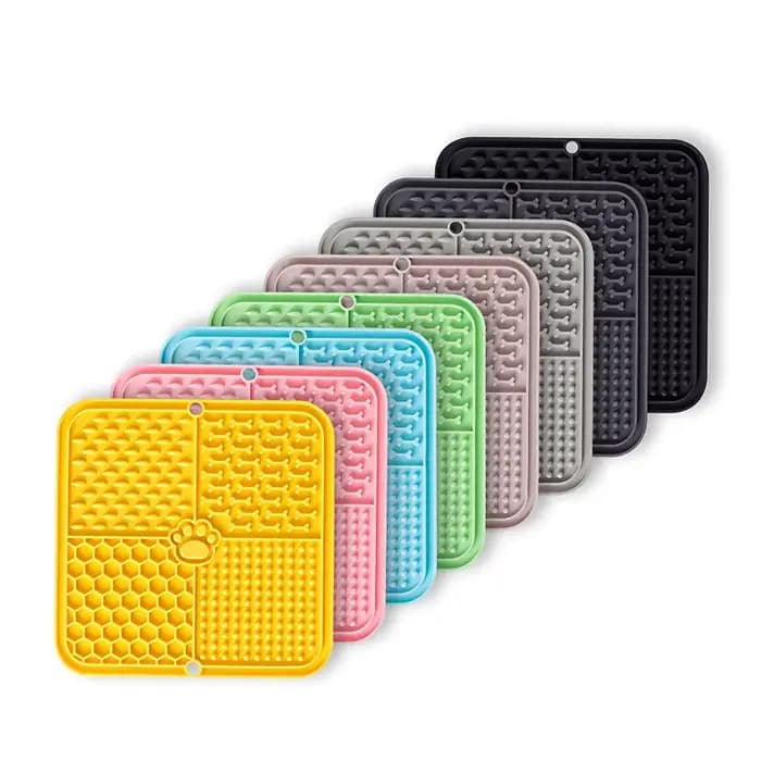 Tapis de léchage en silicone pour animaux de compagnie