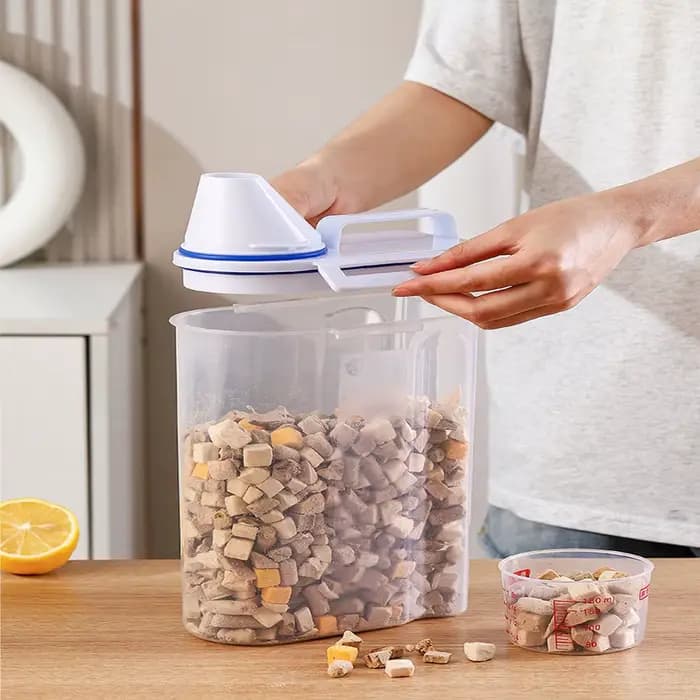 Seau de stockage de nourriture pour chien de 1.5kg/2kg