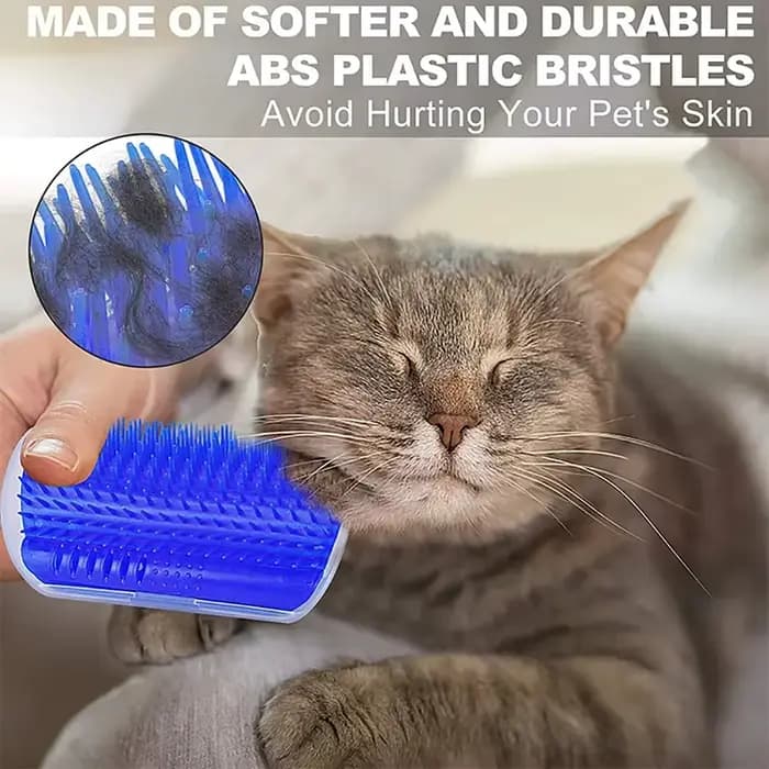 Brosse de coin massante et griffoir pour chat