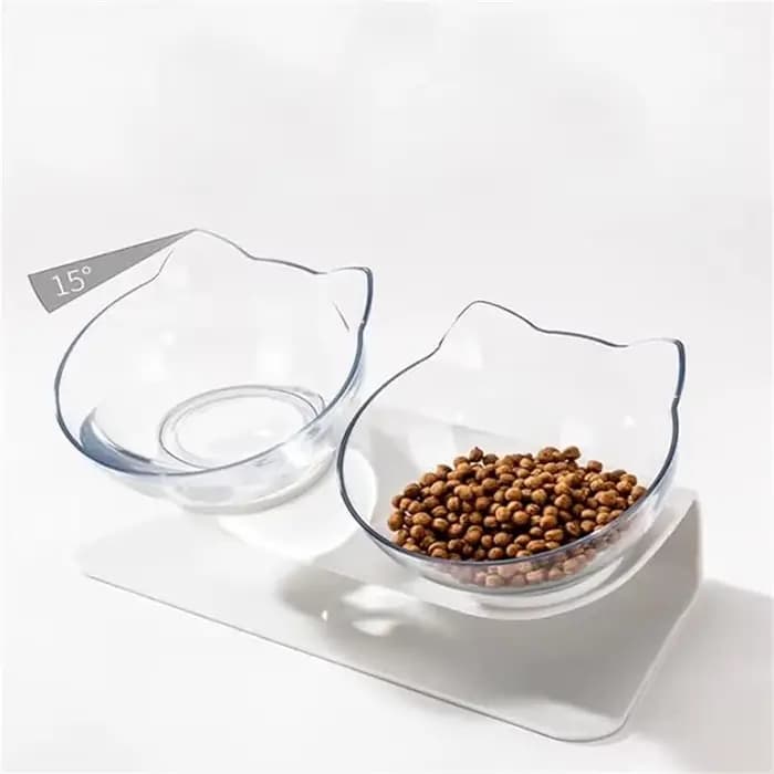 Bols pour chat, bols de nourriture pour chat inclinés surélevés