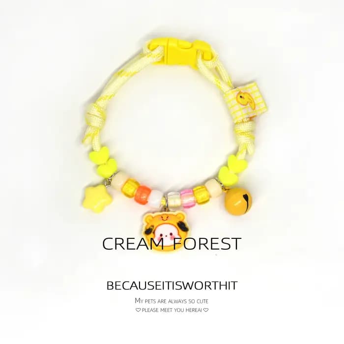 Collier coloré et mignon pour animaux de compagnie