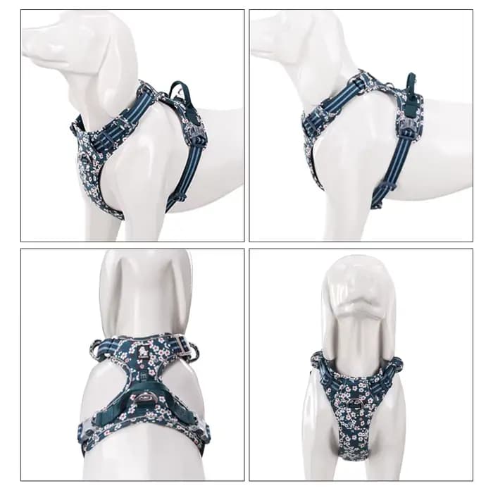 TruelGru- Tissu en coton SFP Floral pour animaux de compagnie