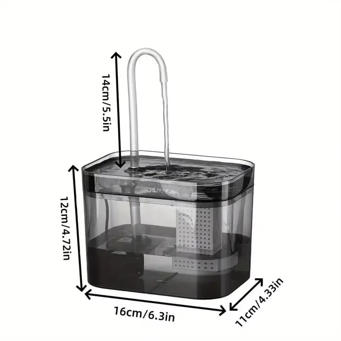 Fontaine d'eau pour chat avec filtre automatique USB