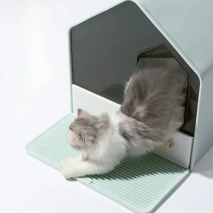 Toilettes pour chat, tiroir entièrement fermé