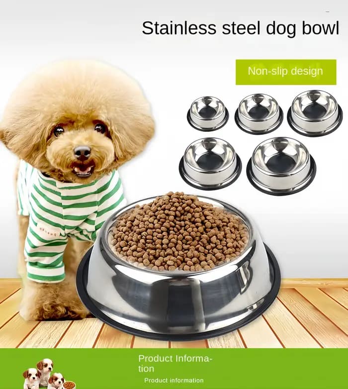 Bol pour animaux de compagnie en acier inoxydable