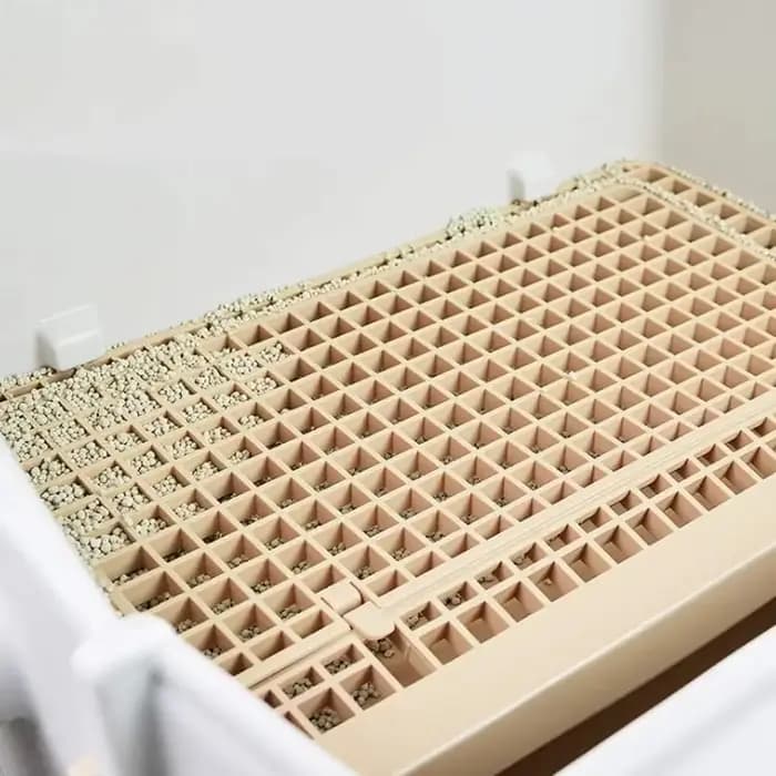 Bac à Litière pour Chat, Bac à Sable, Remplissage d'Escalier, Toilettes, Livres Autonome, Poubelle avec Clip Absorbant, Déchets, Assainissement