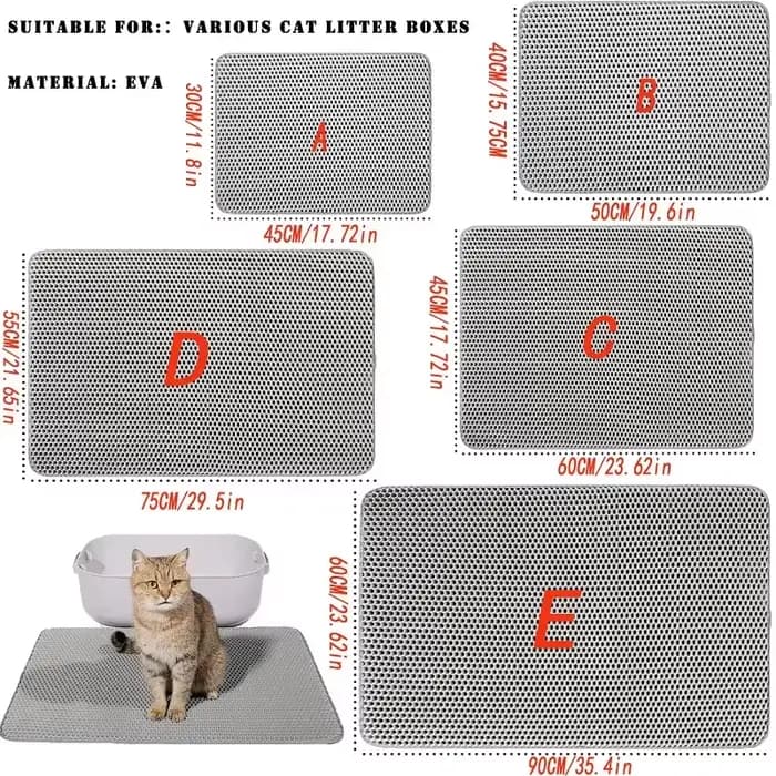 Tapis de litière pour chat grande taille