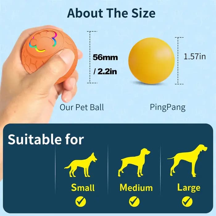 Balle jouet intelligente pour chien